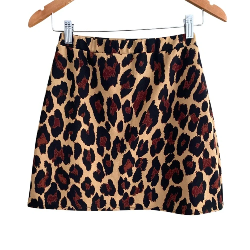 Olivia Rae: Leopard Print Mini Skirt